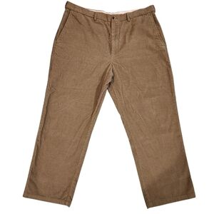 Haggar Men's Corduroy Khaki Straight Leg Flat Front Pants Size 40x29